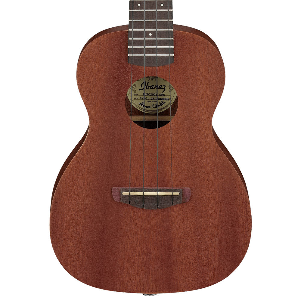 Ibanez， 4-String Ukulele， Right， Open Pore Natural UEW5-