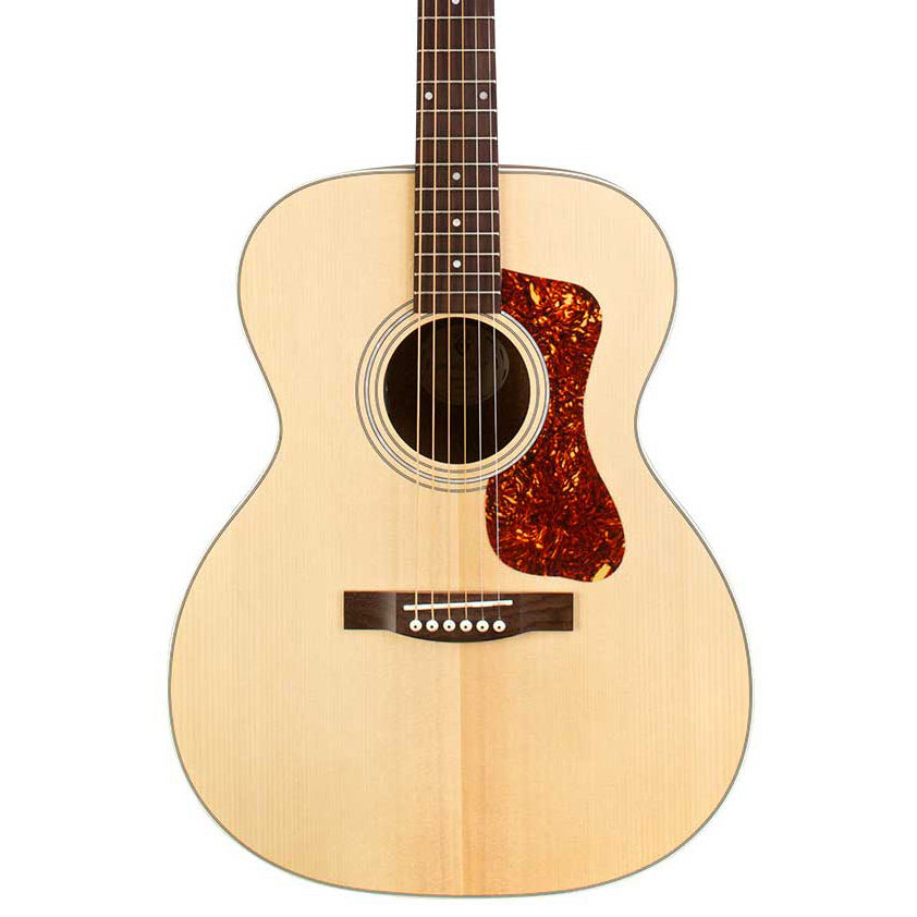 Guild OM-240E Westerly Collection Acoustic Guitar, Archback Solid Top -  Natural