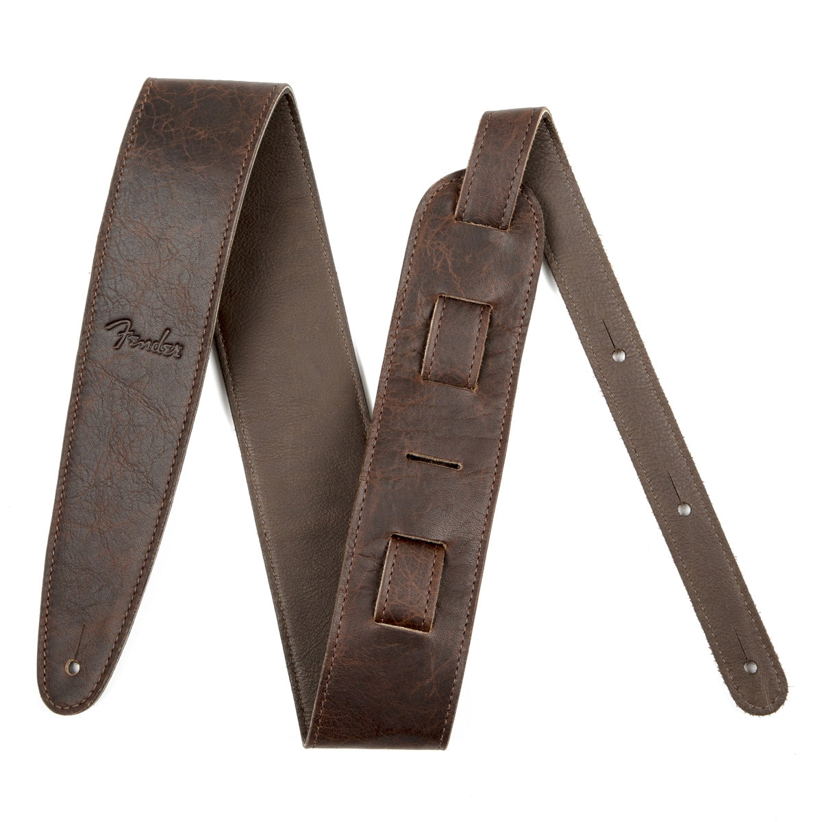 Fender Broken-In Leather Strap Brown 2.5 in.