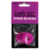 Ernie Ball Strap Blocks - Purple - 4 Pack