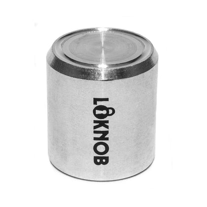 Loknob Fuggedaboudit Tour Cap Silver for 6mm Splined Shaft Pots