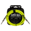 Ernie Ball Flex Instrument Cable - Straight/Straight - Green - 10 ft.