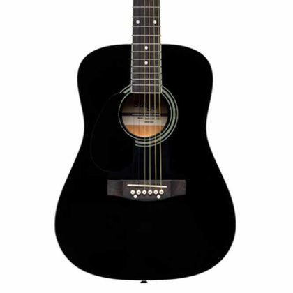 Stagg 3/4-Size Dreadnought Acoustic Guitar - Left-handed - Black