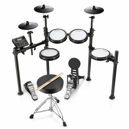 Donner DED-200 Electronic Drum Set w/ Headphones/Drum Throne - 5-Drum & 3-Cymbal Set