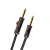 D'Addario Circuit Breaker Instrument Cable - Straight to Straight - Latching Switch - 10 ft.