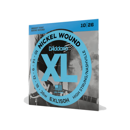 D'Addario XL Nickel High Strung/Nashville Tuning Electric Guitar Strings - 10-26