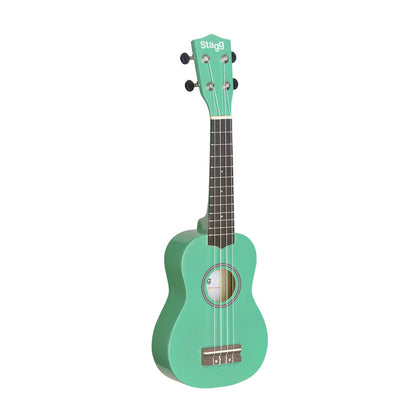 Stagg Soprano Ukulele w/ Black Nylon Gigbag - Green