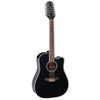 Takamine GD38CE BLK 12-String Dreadnought Acoustic Guitar w/ Cutaway - Black