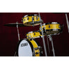 TAMA Club-JAM Pancake 4-Piece Acoustic Drum Kit w/ Black Nickel Shell Hardware - Electric Yellow