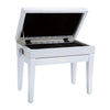 Roland RPB-400WH-US Piano Bench with Cushioned Seat - Satin White