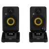 KRK Systems GoAUX 3 Portable Powered Studio Monitor Pair - Black