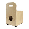 Stagg Basswood Kid's Cajón w/ EasyGo Backrest - Natural-Coloured Front Board