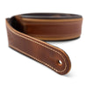 Taylor Century 2.5 in. Leather Guitar Strap - Medium Brown/Butterscotch/Black