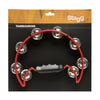 Stagg Cutaway Plastic Tambourine - 16 Jingles - Red