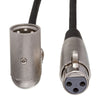 Hosa XRR-103 Balanced Interconnect - XLR3F to Right-angle XLR3M - 3 ft.