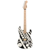 EVH Striped Series Circles Electric Guitar - White and Black