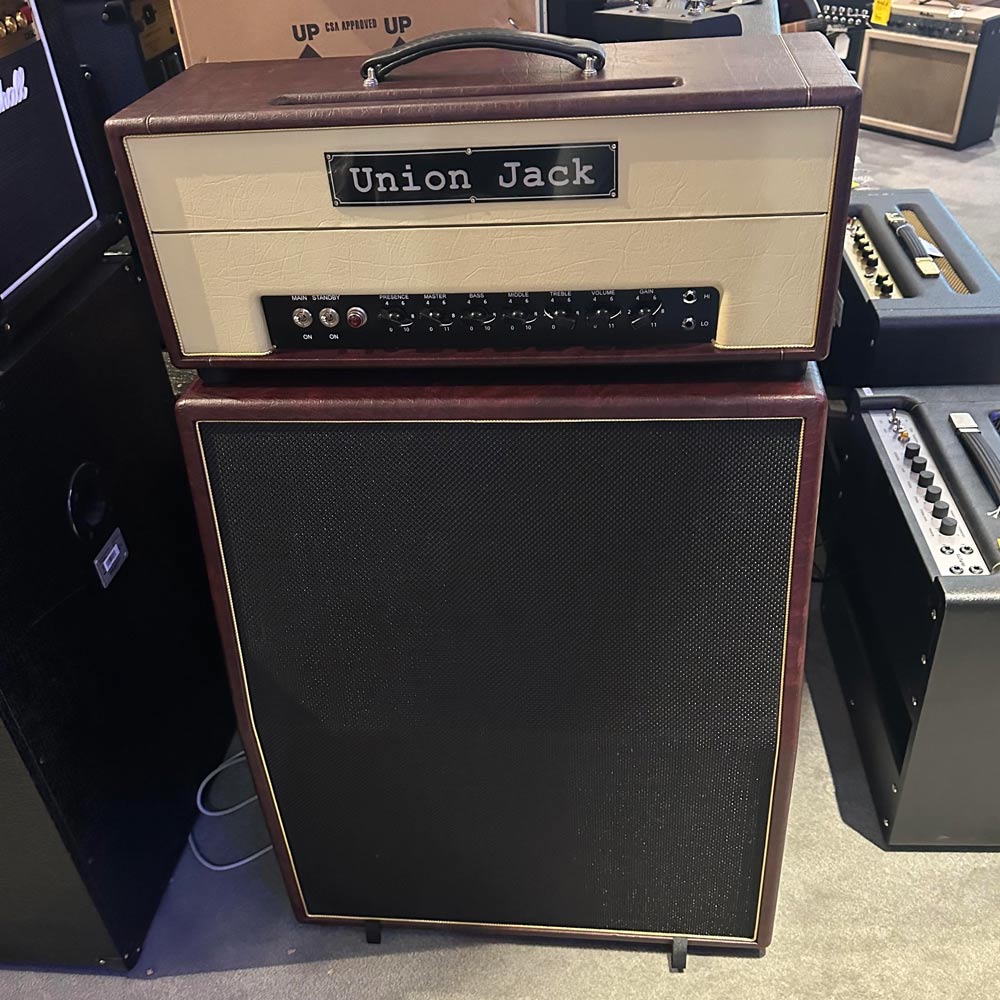 Union Jack Amplification The JCM Master Guitar Tube Amp Head w Matching 2x12 Cab Pre Owned