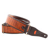 RightOn! Straps Alligator Light Brown Guitar Strap