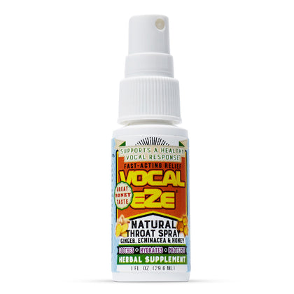 Vocal-EZE Fast-Acting Professional Natural Throat Spray (1oz. bottle)