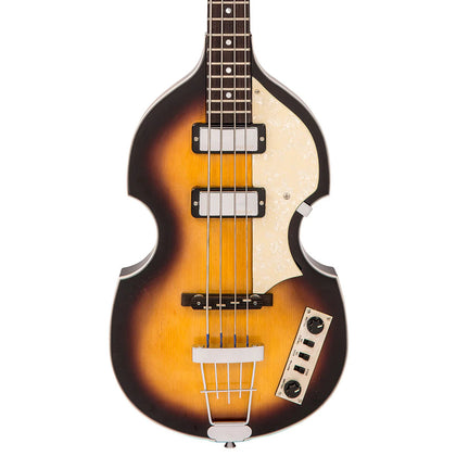 Vintage VVB4SB ReIssued Series Violin Electric Bass w/ Hard Case - Antique Sunburst