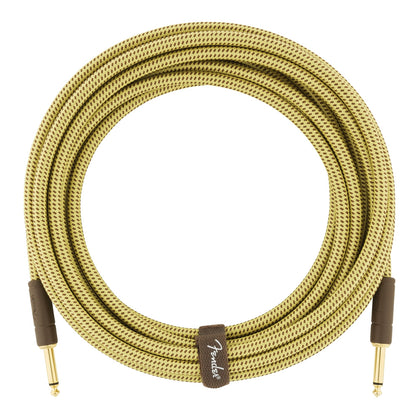 Fender Deluxe Series Straight to Straight Instrument Cable - Tweed - 18.6 ft.