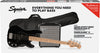 Fender Squier Affinity Series Precision Bass PJ Pack - Black w/Gig Bag, Rumble 15 Amp