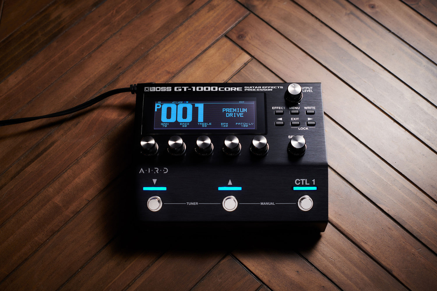  Boss GT-1000CORE Guitar Effects Processor Bundle with  Instrument Cable, Patch Cable, and Picks : Musical Instruments