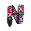 Ernie Ball P04639 Jacquard Design Polypro 2 in. Guitar Strap - Taos Fire Red