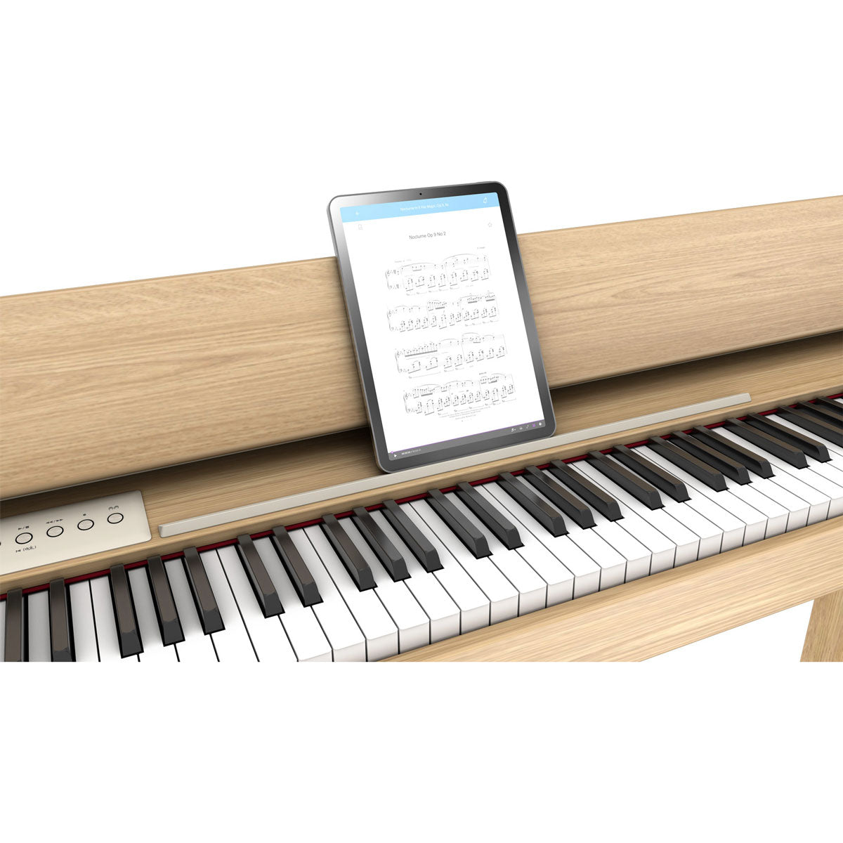 Roland F 701 Digital Upright Piano with Stand and Bench Light Oak Bananas at Large Musical Instruments Pro Audio