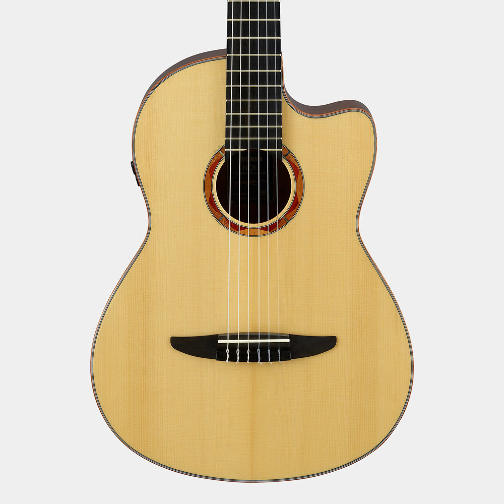 Yamaha NCX5 Acoustic Electric Nylon String Guitar Natural Made in Bananas at Large Musical Instruments Pro Audio