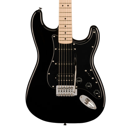 Squier Sonic Stratocaster HSS, Maple Fingerboard, Black Pickguard, Black