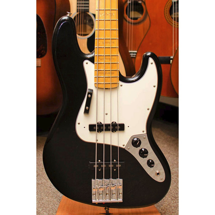 Fender Custom Shop 70s Jazz Bass Geddy Lee Replica Made in Closet, Classic Black One of Kind w/ Case - Bananas at Large - 1